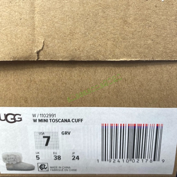 UGG Mini Toscana Cuff GRV Women’s Boot Light Grey - Picture 9 of 9